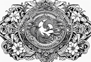 South Korean chest tattoo tattoo idea