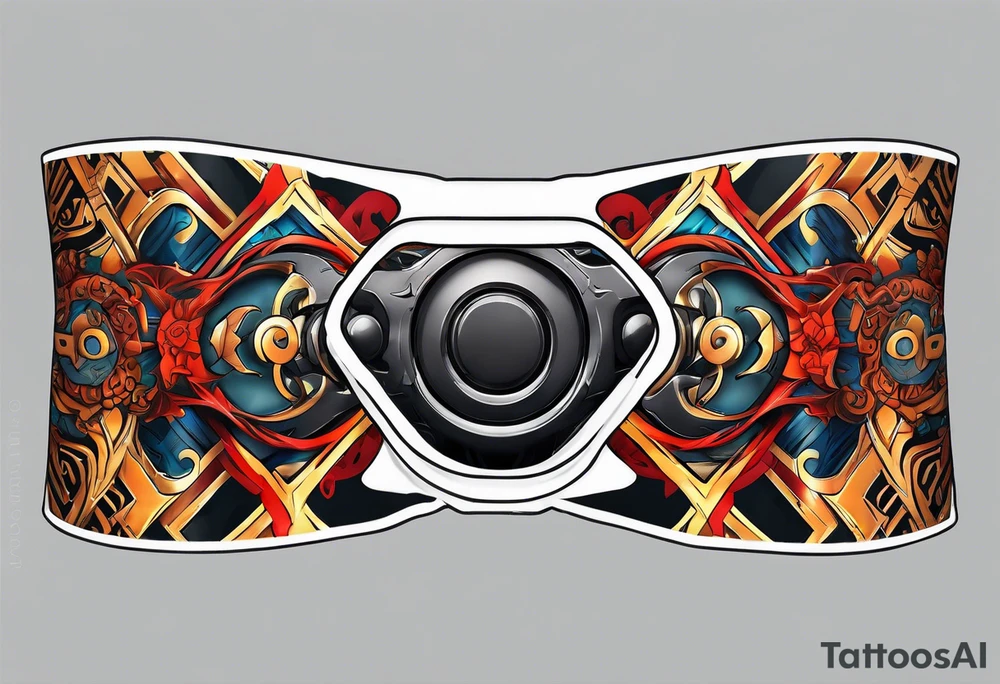 naruto headband with the letters AR in the middle tattoo idea