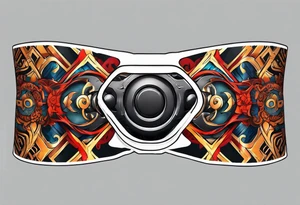 naruto headband with the letters AR in the middle tattoo idea