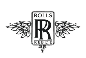 Rolls Royce logo tattoo idea