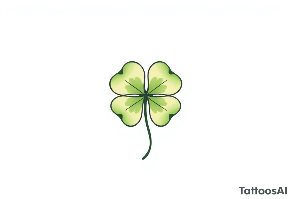 4-leaf clover tattoo idea