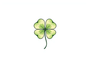 4-leaf clover tattoo idea