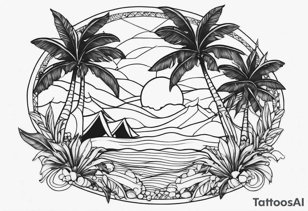 BEACH tattoo idea