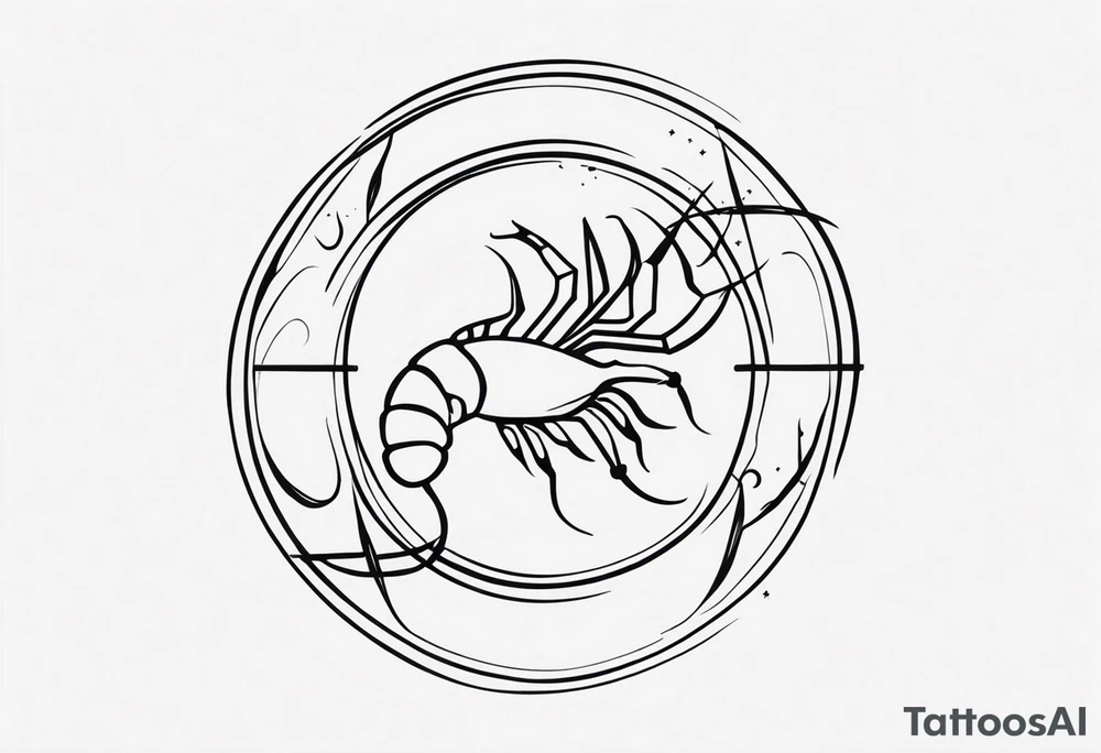 scorpio zodiac symbols tattoo idea