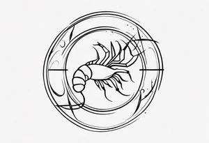 scorpio zodiac symbols tattoo idea
