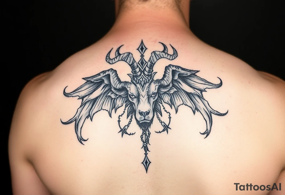 Witchy March zodiac tattoo idea