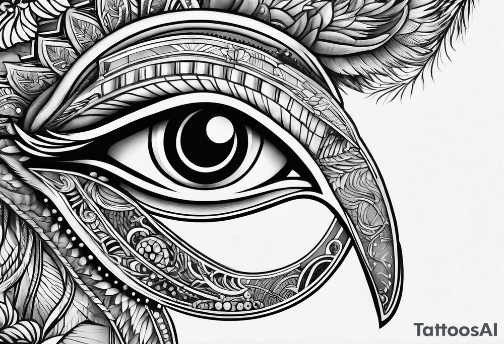 Eye of horus tattoo idea