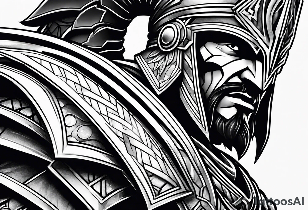 SPARTAN ABSTRACT tattoo idea