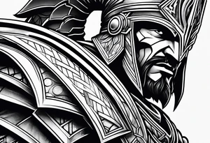 SPARTAN ABSTRACT tattoo idea