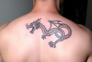 beautiful dragon tattoo idea