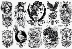 rocker chick tattoo idea