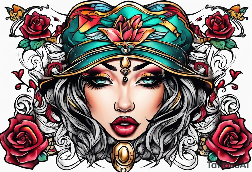 Shhh finger to lips tattoo idea