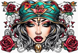 Shhh finger to lips tattoo idea
