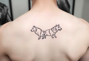Sled dogs tattoo idea