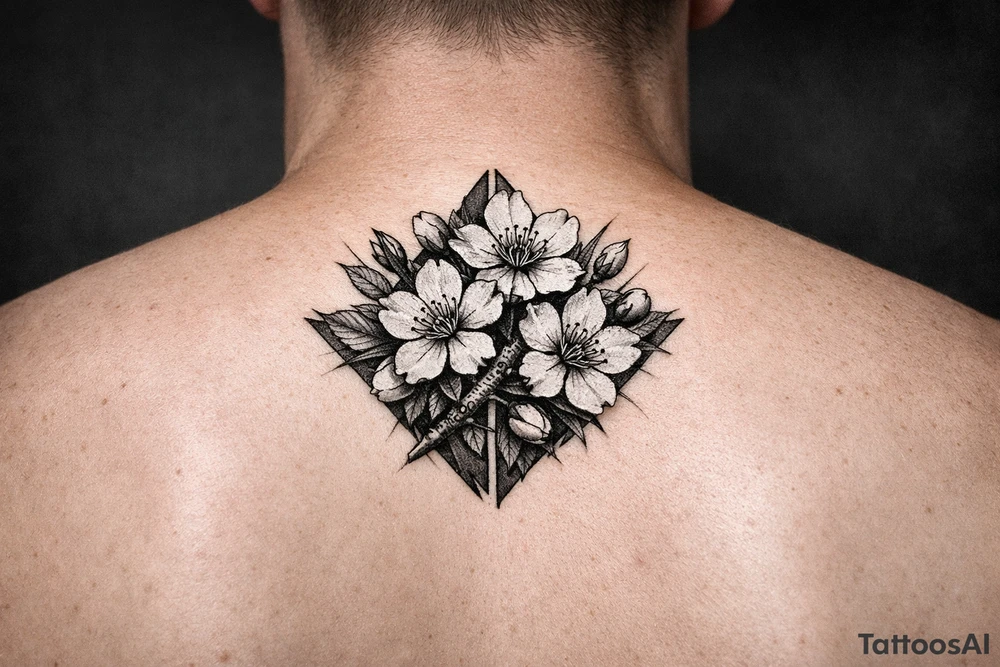 Cherry blossoms tattoo idea
