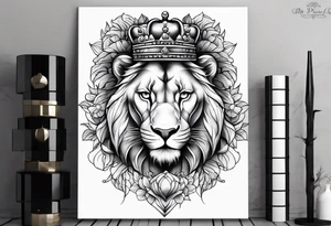 2 princess lioness tattoo idea
