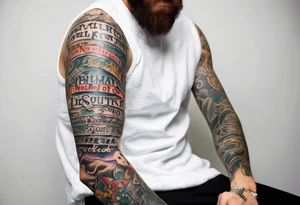 Christian tattoo, Full sleeve tattoo idea