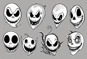 jack skellington and sully tattoo idea