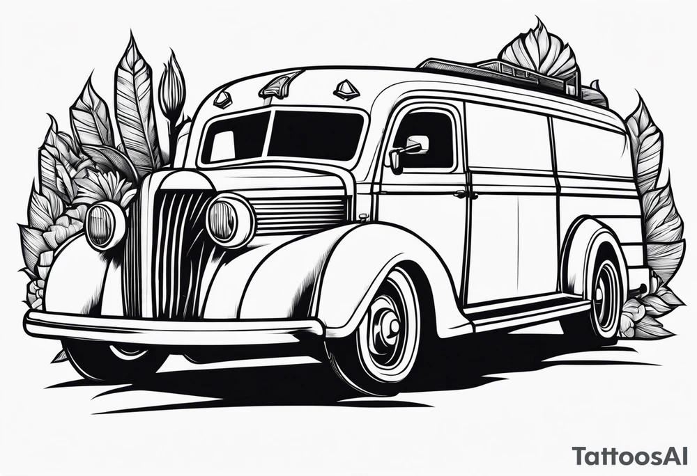 you will never see a uhaul behind a hearse tattoo idea