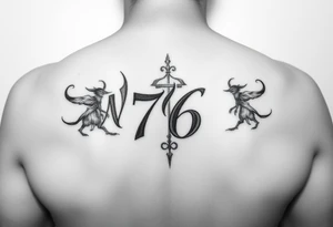 Writing 76 tattoo idea