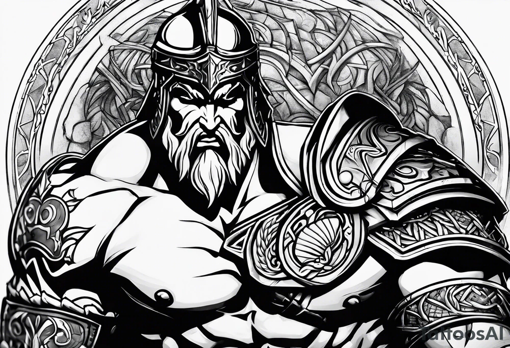 Ares God of War tattoo idea