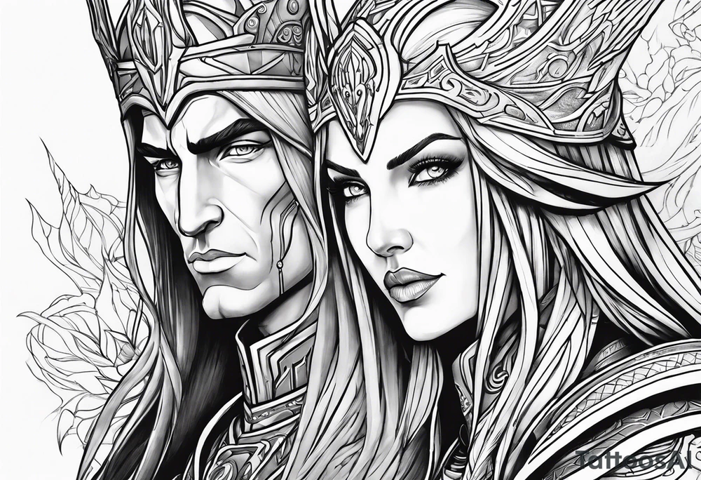 Kael'Thas and Asha'alar tattoo idea