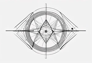 electromagnetic, diffraction phenomena, physics tattoo idea