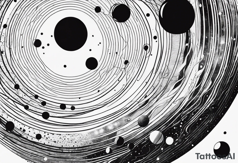 a minimalist representation of the solar system tattoo idea a minimalist representation of the solar system tattoo idea