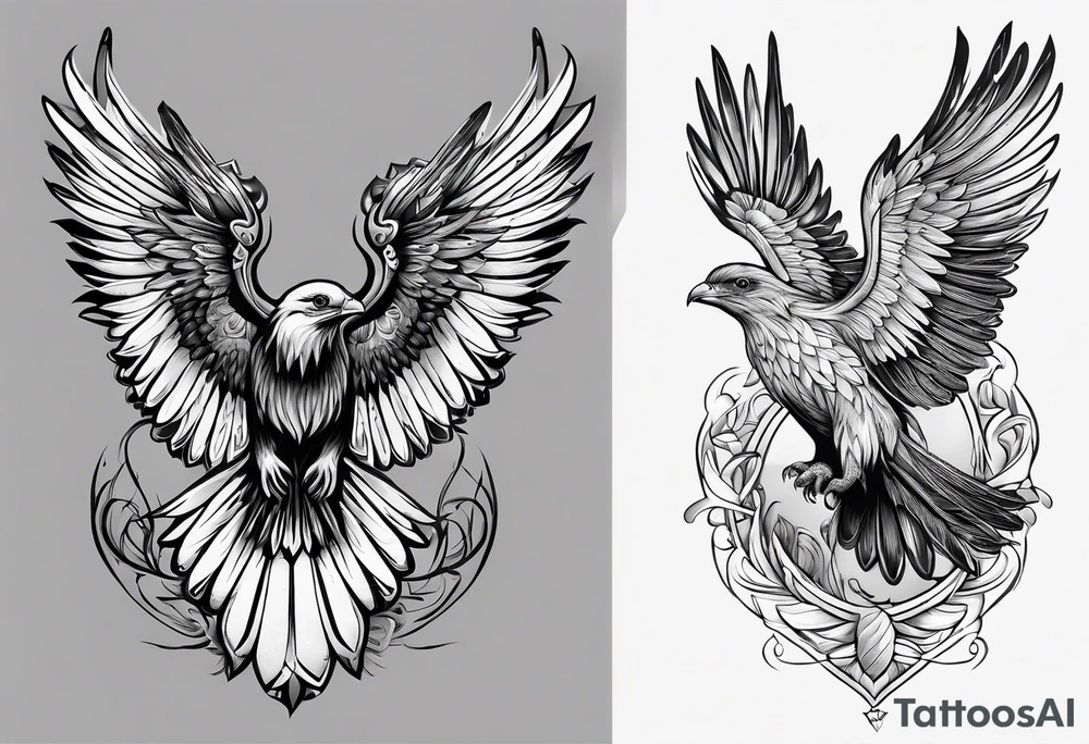 Eine weiße Taube von der Seite tattoo idea