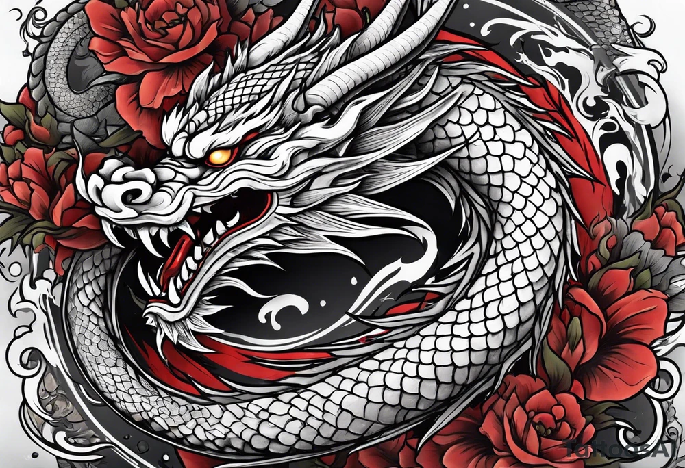 japanese dragon tattoo idea