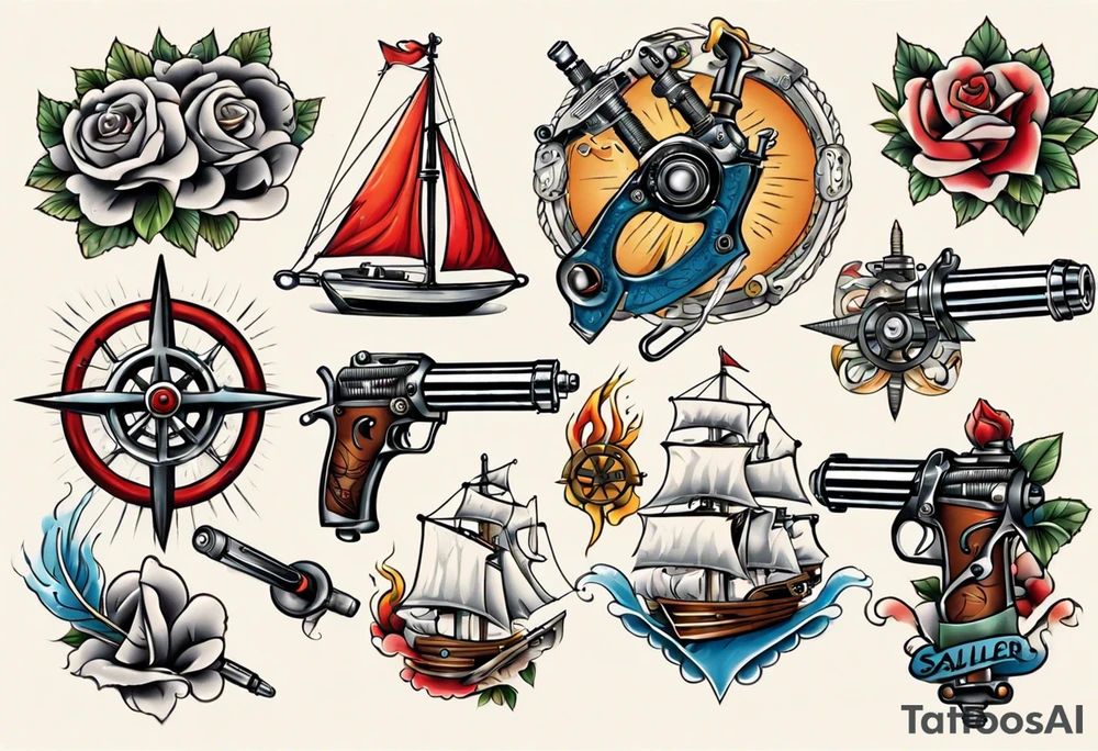 tattoo gun tattoo idea
