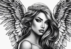 fallen angel tattoo idea