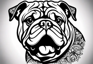 Bulldog tattoo idea