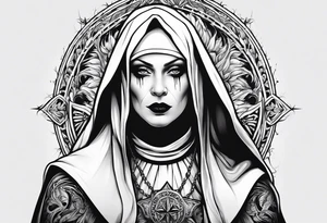 Evil nun. Demons tattoo idea
