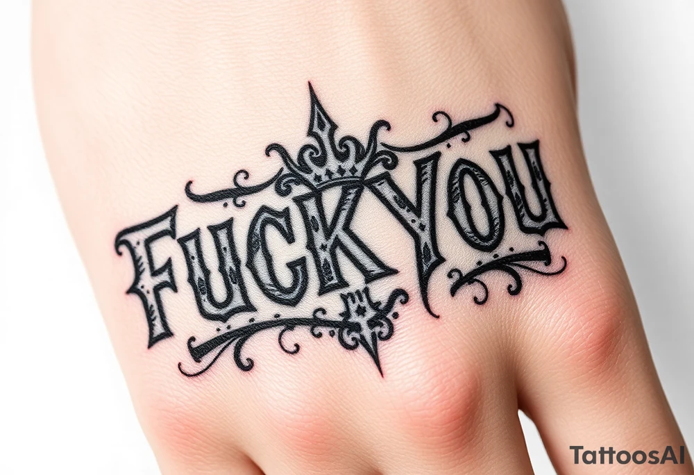 Fuckyou tattoo idea