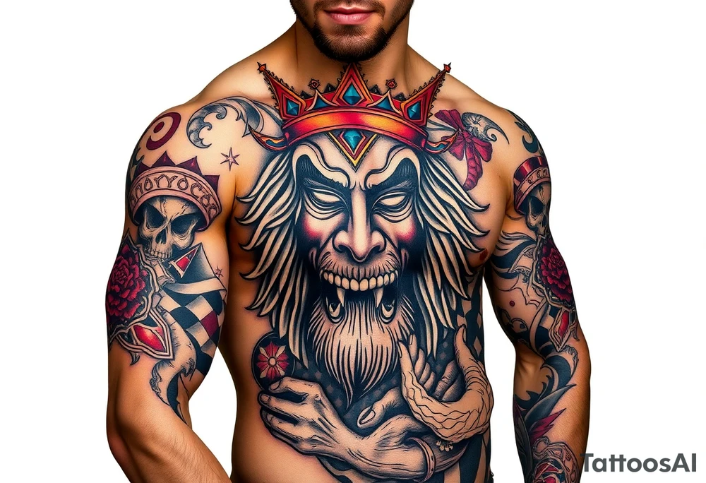 circus king tattoo idea