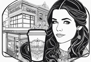 Gilmore girls, coffee, snow tattoo idea