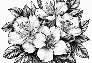single azalea by itself tattoo idea