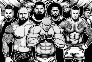 wrestling tatto tattoo idea