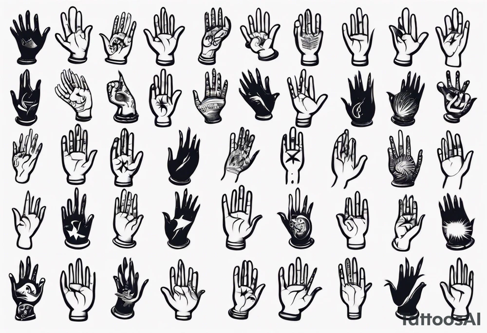 talking hand tattoo idea