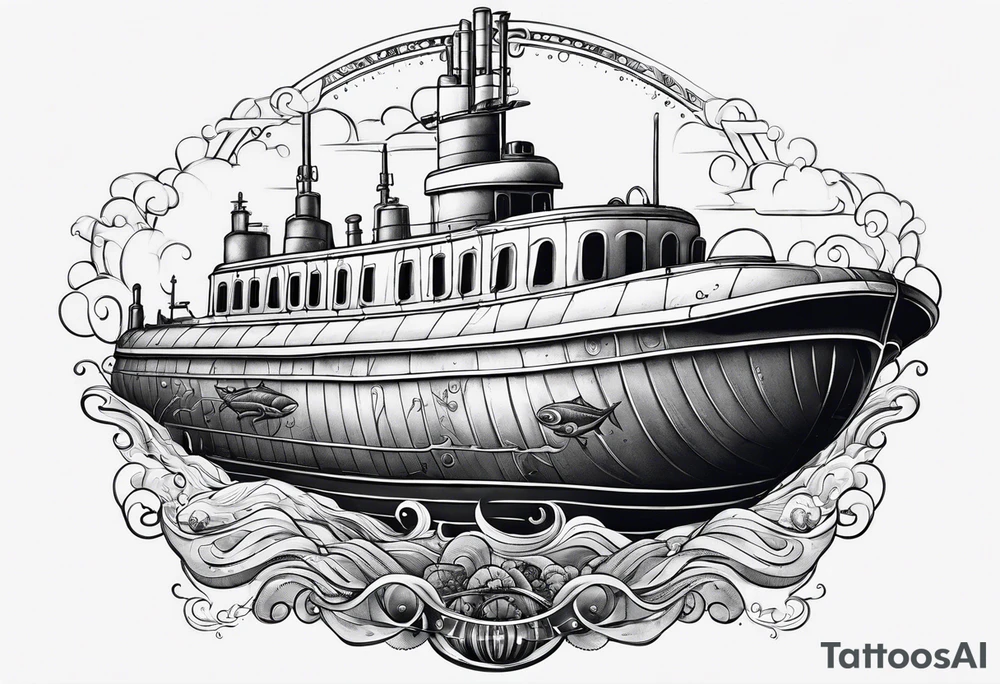 submarine tattoo idea