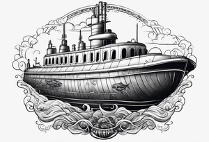 submarine tattoo idea