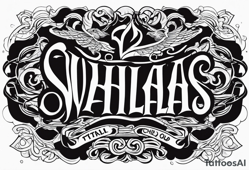 Valhalla chains dark cloud ptsd tattoo idea