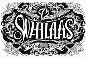 Valhalla chains dark cloud ptsd tattoo idea
