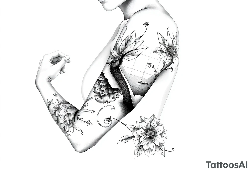 Trinidad and Tobago theme tattoo idea