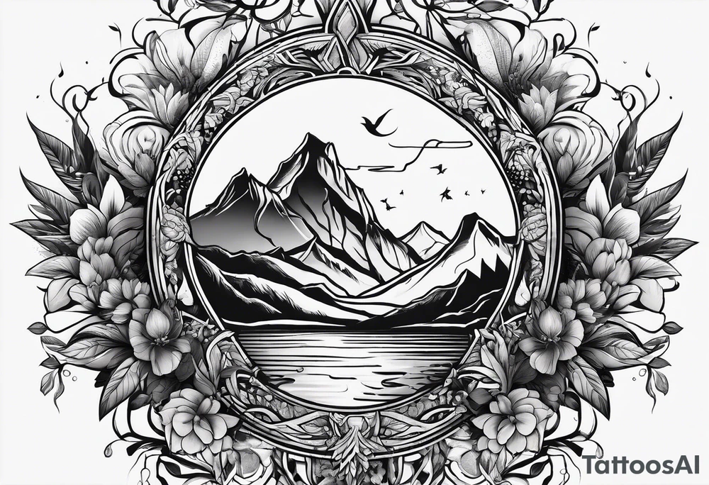 concept design, nature tattoo idea