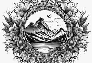 concept design, nature tattoo idea