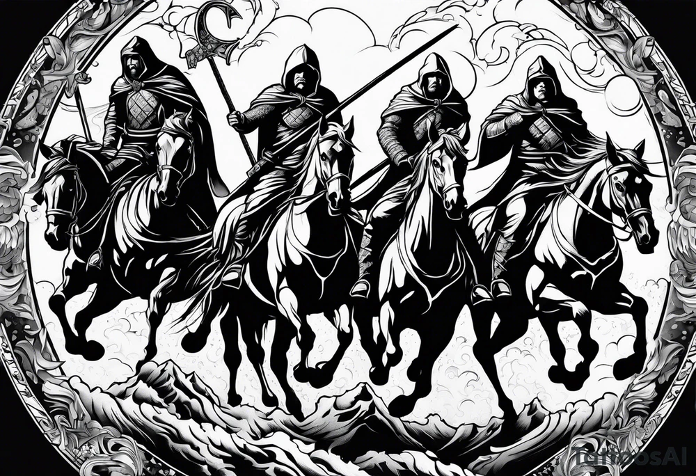 Four Horsemen of the Apocalypse tattoo idea