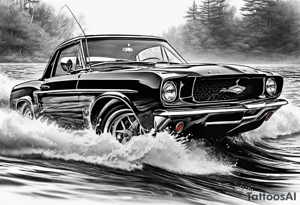 Fishing, race cars tattoo idea