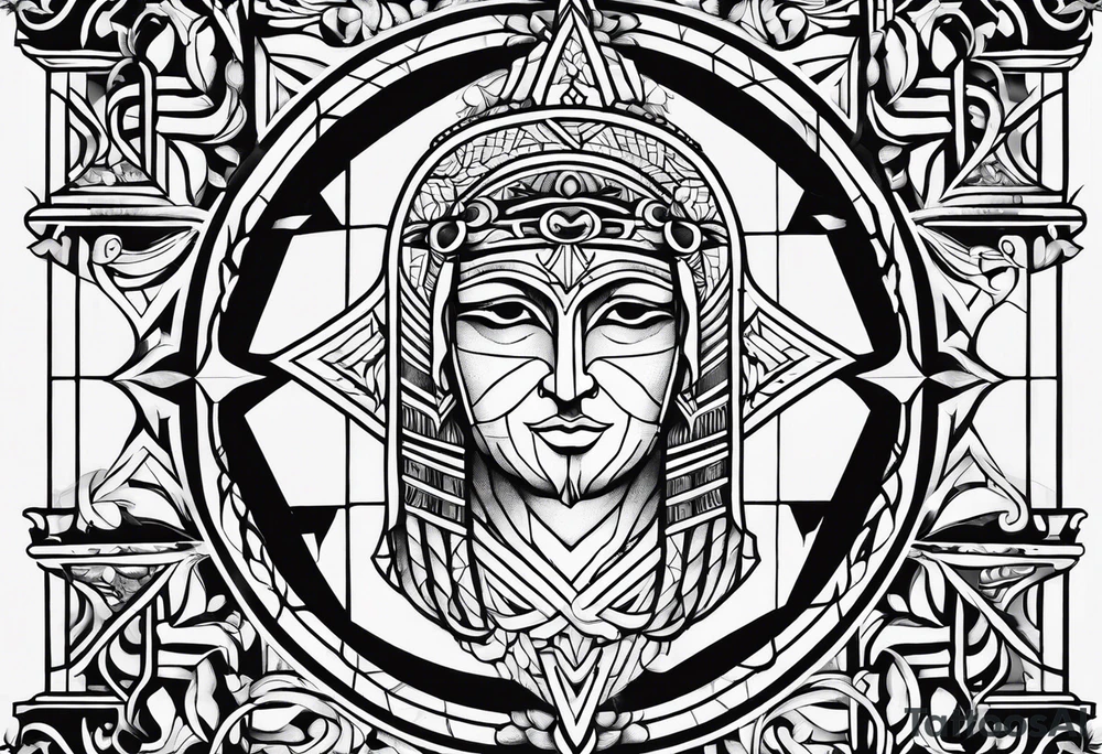 The symbol of Matthias in the bible tattoo idea
